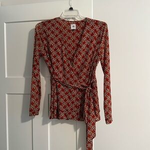Cabi Ringleader wrap blouse